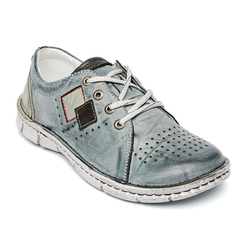 2642-3-1 Полуботинки жен.кожа-кожа джинсовый